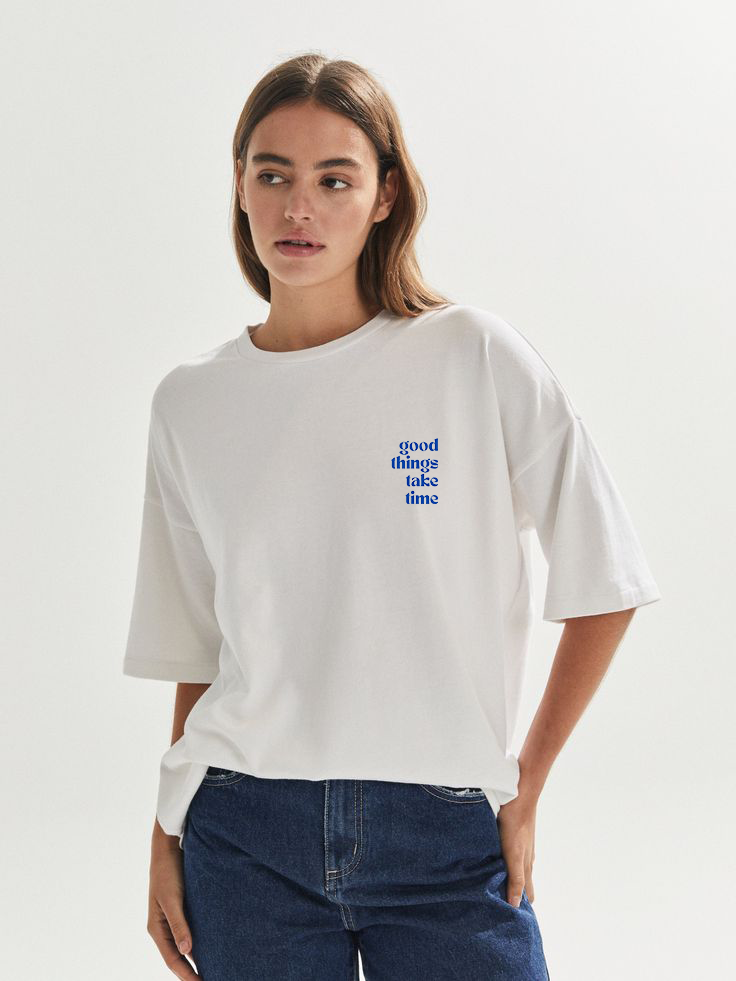 Good Things Take Time Oversized Tee